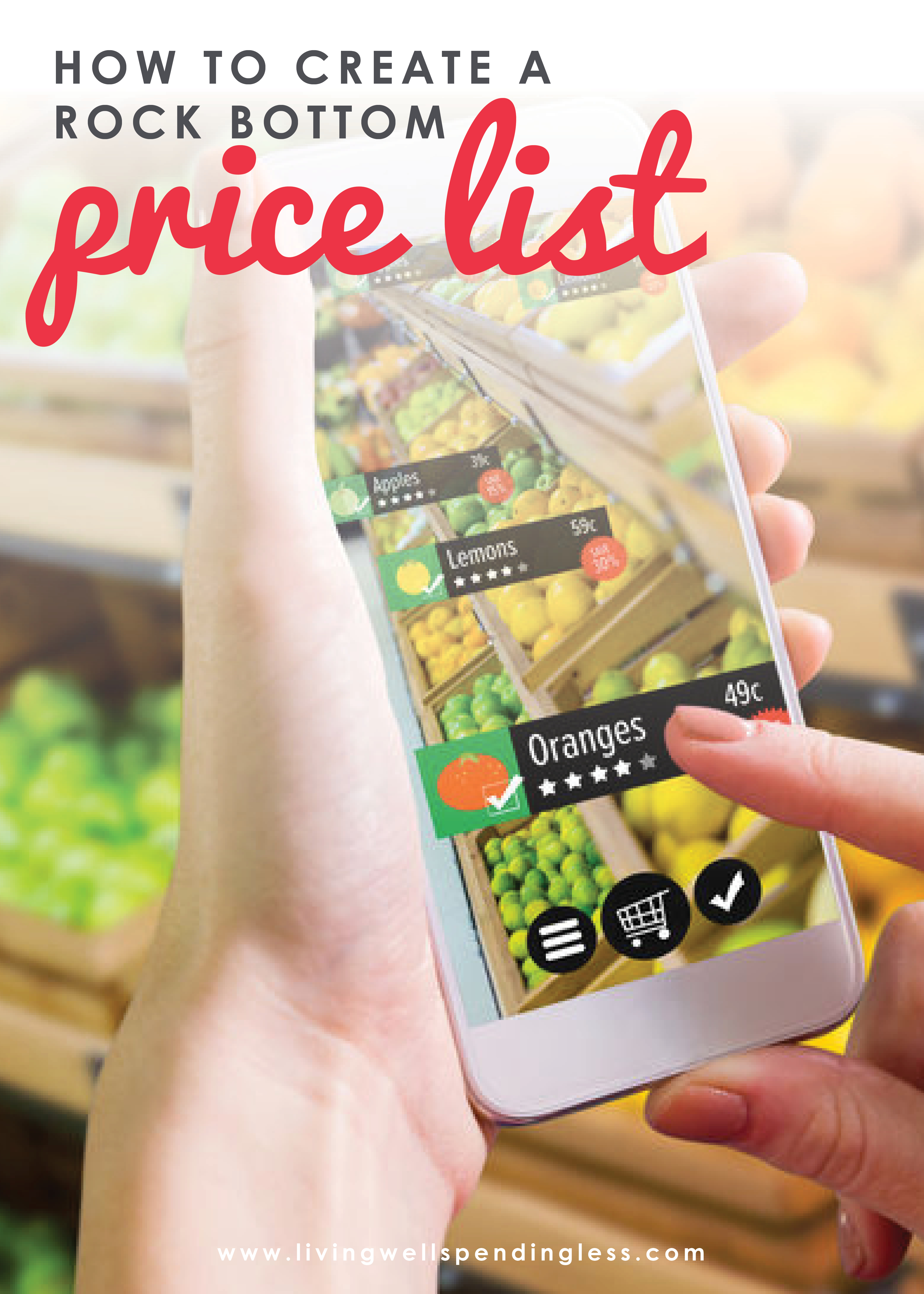 Want to save more money on groceries? Surprisingly, the biggest key to success is not using coupons, but knowing exactly when to stock up so that you only ever buy things at their lowest possible price. Don't miss this helpful post for 5 simple steps to creating a rock bottom price list of your very own. 