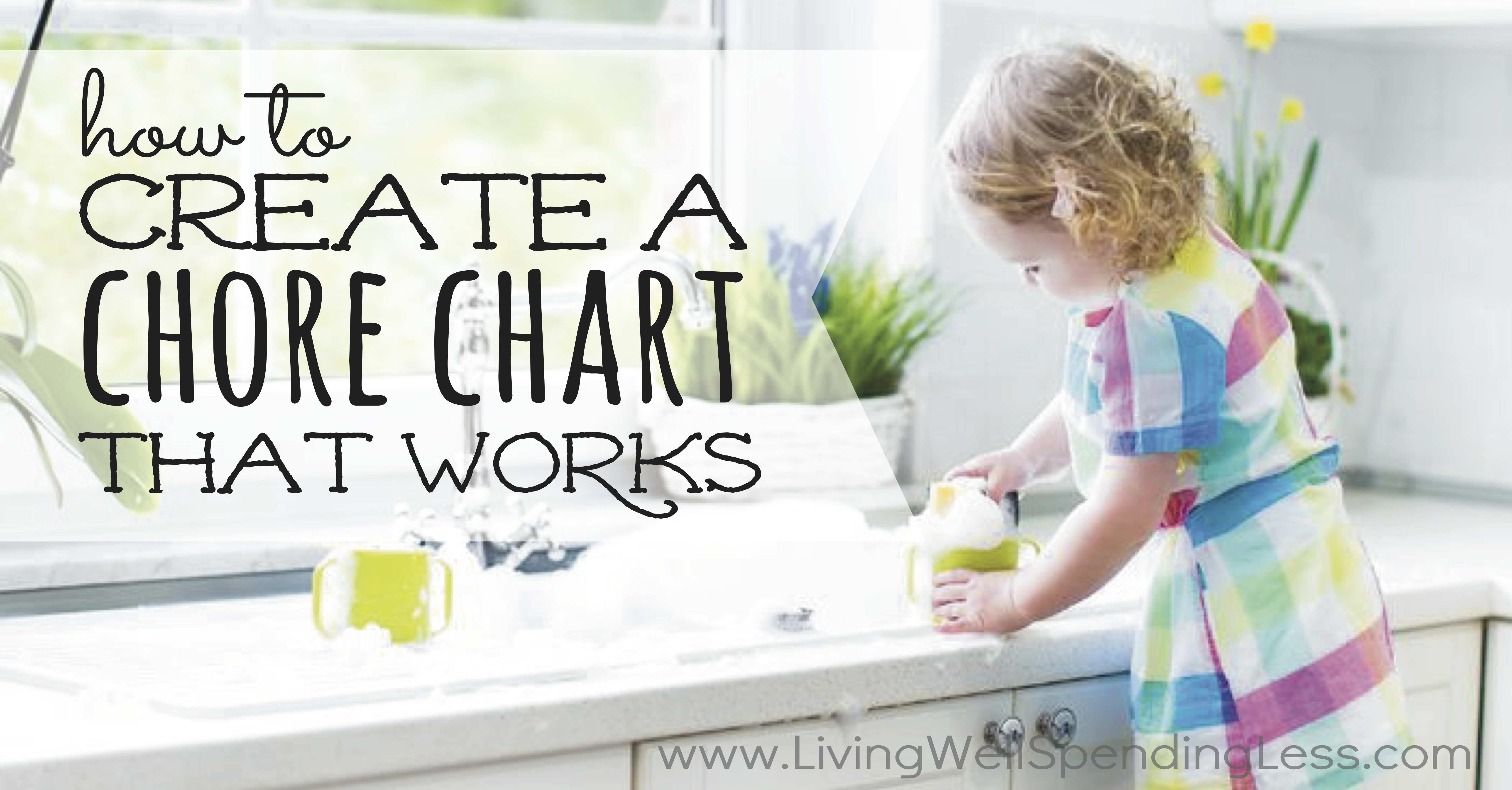 how to create a chore chart that works horizontal3 Living Well