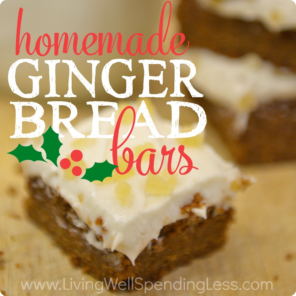 Yummy Homemade Gingerbread Bars Living Well Spending Less®