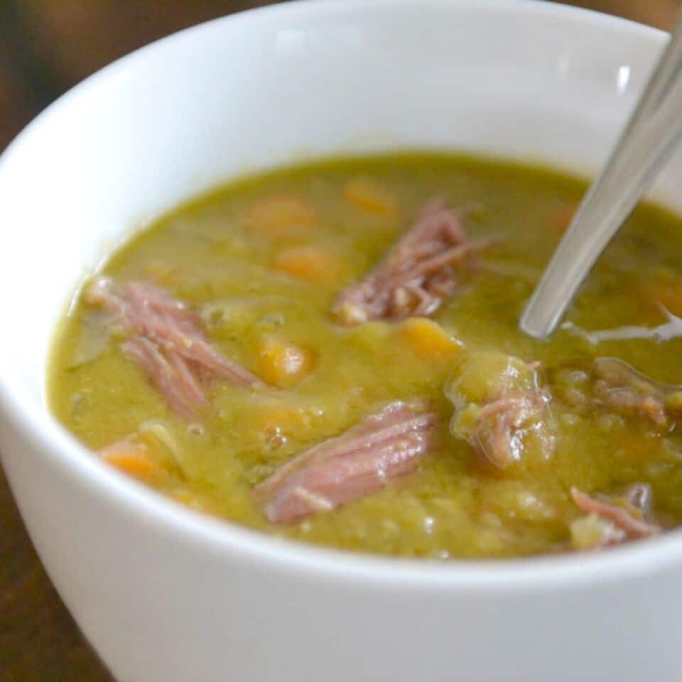 Easy Split Pea Soup Slow Cooker Split Pea Soup with Ham