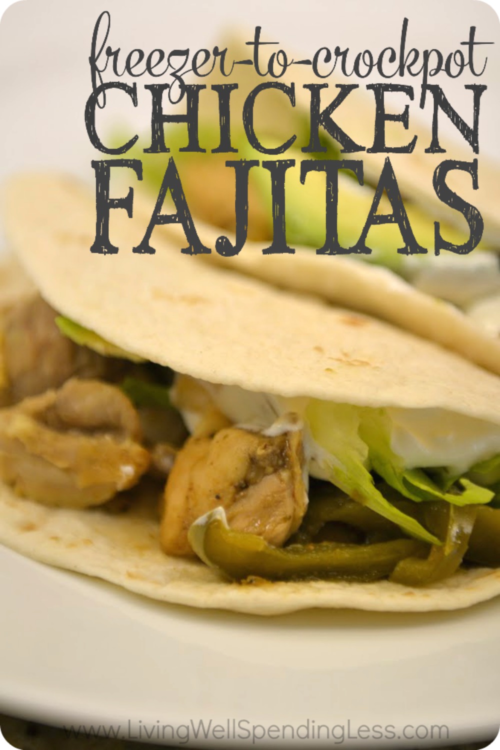 Freezer to Crockpot Chicken Fajitas | Freezer Meals | Make Ahead Freezer Chicken Fajitas | Easy Freezer Meals Chicken Fajitas | Crockpot Chicken Fajitas