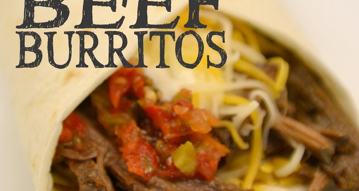 Crockpot Beef Burritos