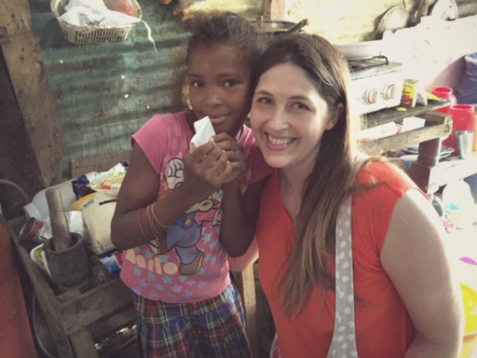 With a sweet friend in the Dominican Republic during my trip, where I realized just how much we truly have. 