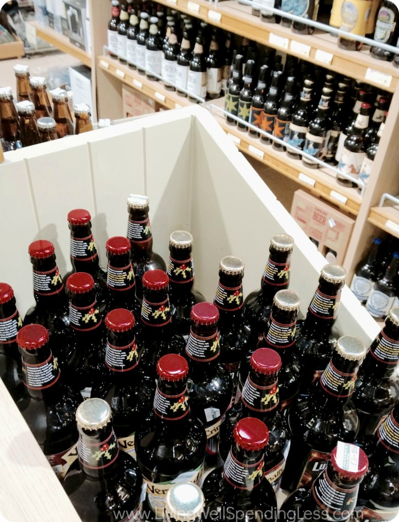 Beer, wine and liquor are often found at a discounted price when you shop at Costco or Sam's Club.