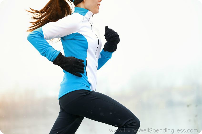 Staying active and exercising is a great way to stay happy during the winter. 