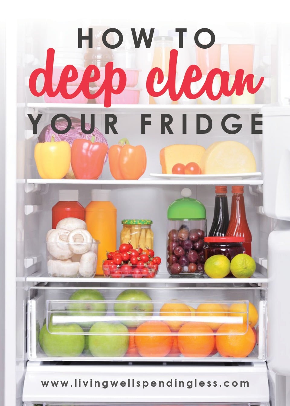 Is your refrigerator looking a little dirty? It may be time to deep clean your fridge! Keep your fridge squeaky clean with this step-by-step guide.