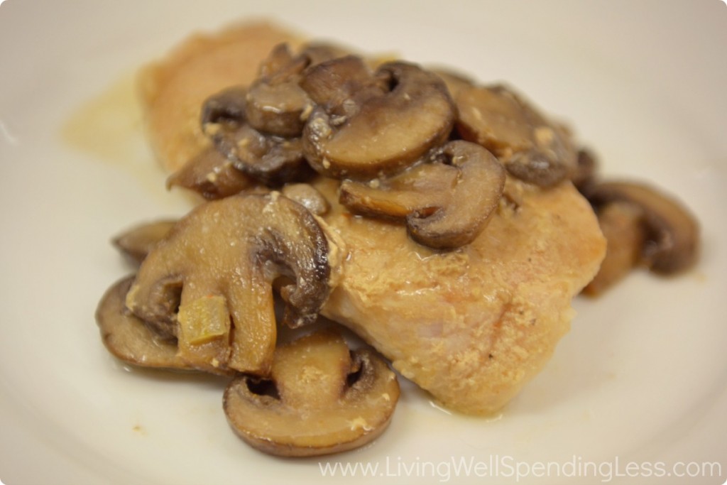 Pork chops with creamy mushroom sauce are a delicious dinner your family will love. 