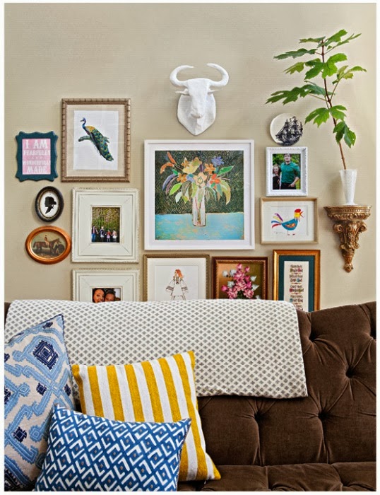 Step 3 of How to Create a Gallery Wall is to choose a theme!