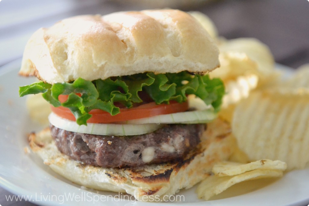 Serve on a hamburger bun with all of your favorite fixings. 