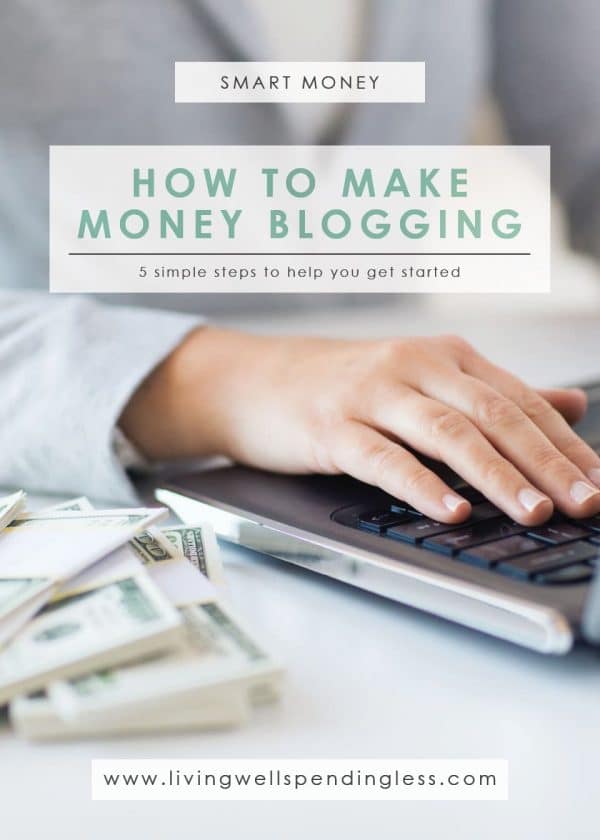 Have you ever wondered if it is really possible to make a full time living from a blog? When I first started blogging, I made a ton of mistakes and learned some very hard lessons along the way, and I swore that if I ever figured it out, I would help everyone I could! Don't miss this helpful post to find out exactly how to get started with blogging in just five easy steps!