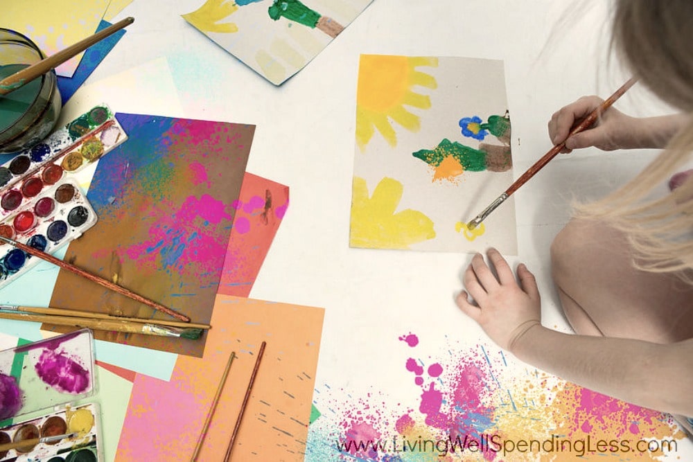 Painting and drawing: kids need plenty of outlets for creativity and art!