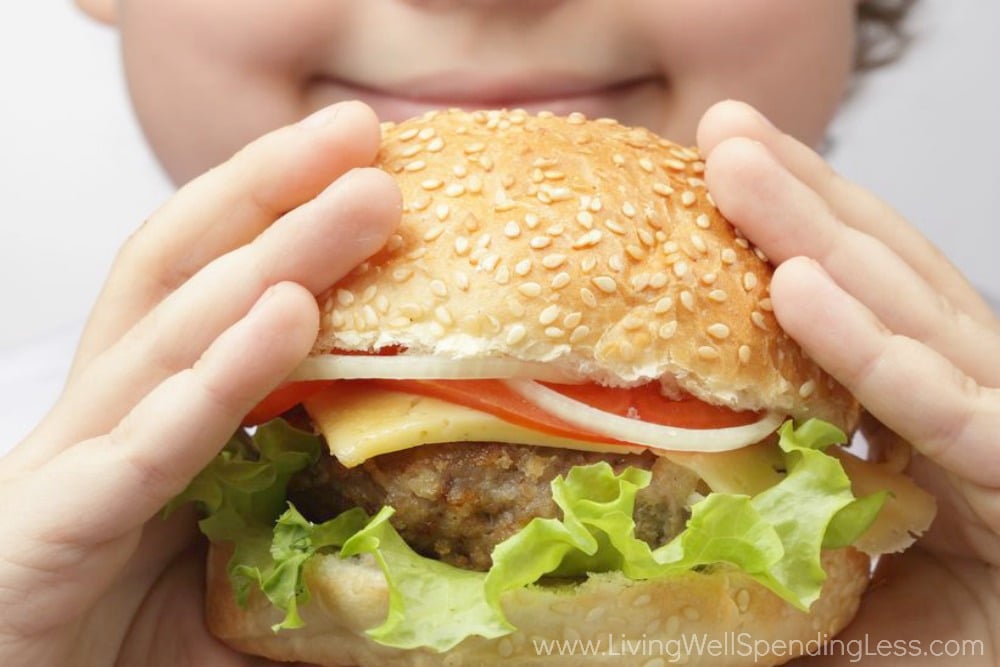 Make your kids happy by enjoying a delicious free cheeseburger!
