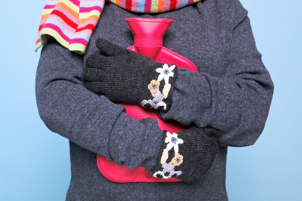 Staying bundled up during the winter will help you not get sick. 