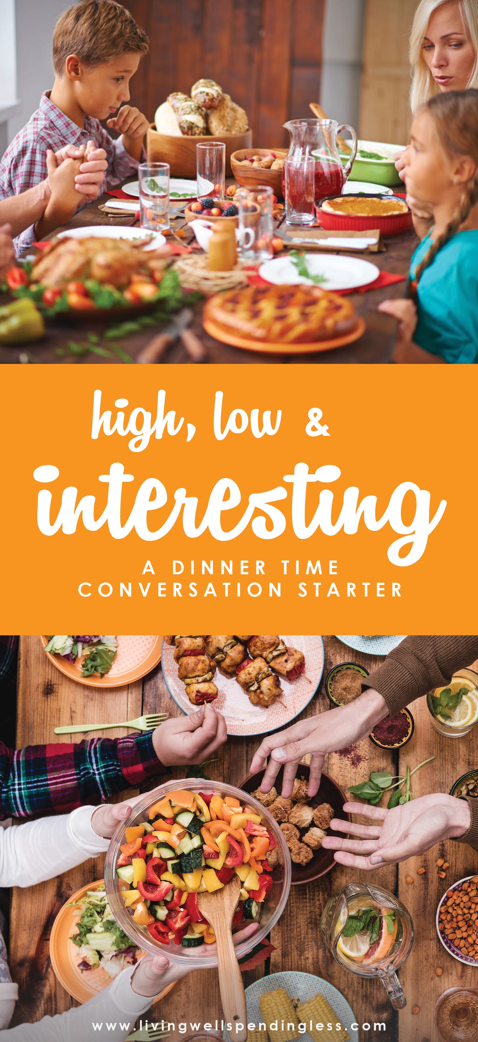 Do you ever have a hard time getting your kids to talk or share about their day? We did too until a simple game called High, Low & Interesting changed everything for our family. Discover how this fun tradition can transform your dinner conversations too!