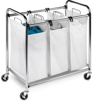 A triple laundry sorter will help make easy work of keeping your wash separated.