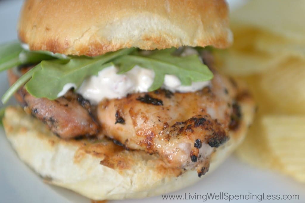 These summer chicken sandwiches are perfect for a backyard get together