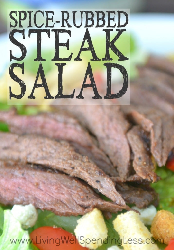 Spice Rubbed Steak Salad Vertical