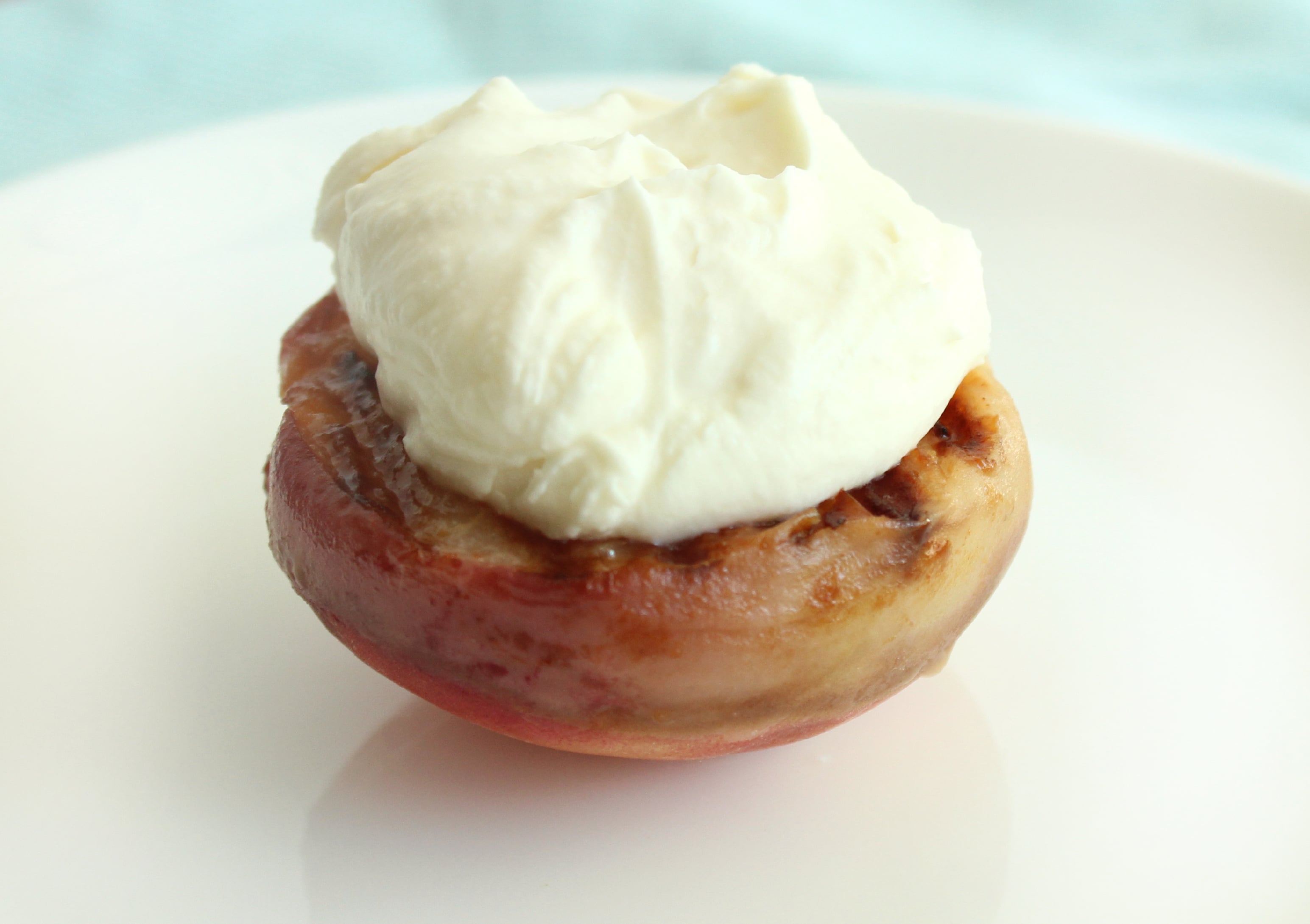 Grilled Peaches with Mascarpone and Honey Living Well Spending Less®