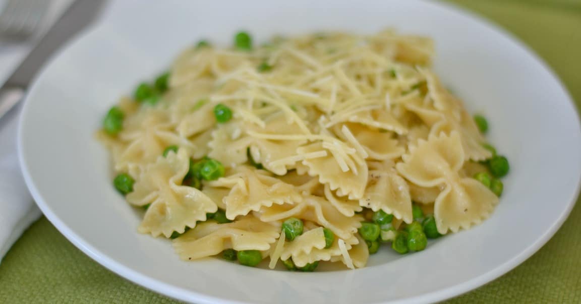 Browned Butter Pasta with Peas