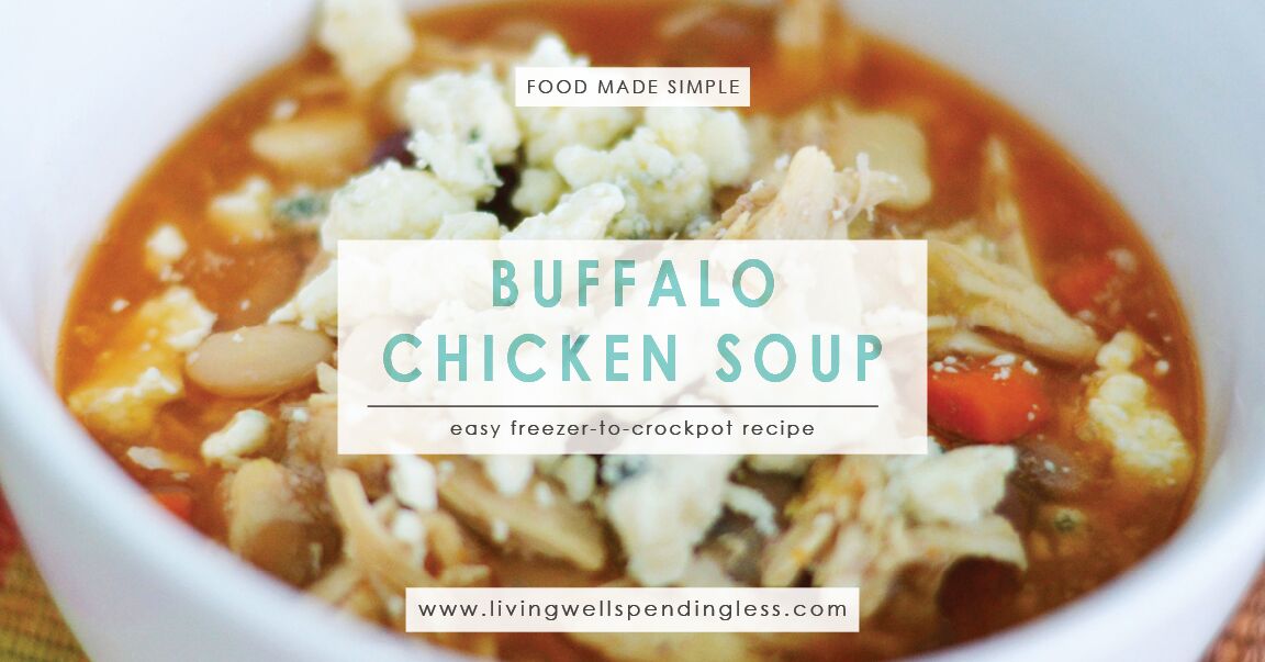 SlowCooker Buffalo Chicken Soup Easy Freezer Buffalo Chicken Soup Recipe