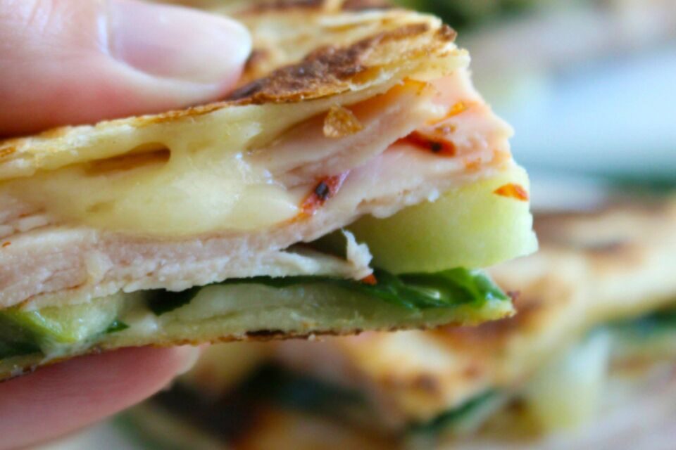 Turkey, Apple & Brie Quesadilla