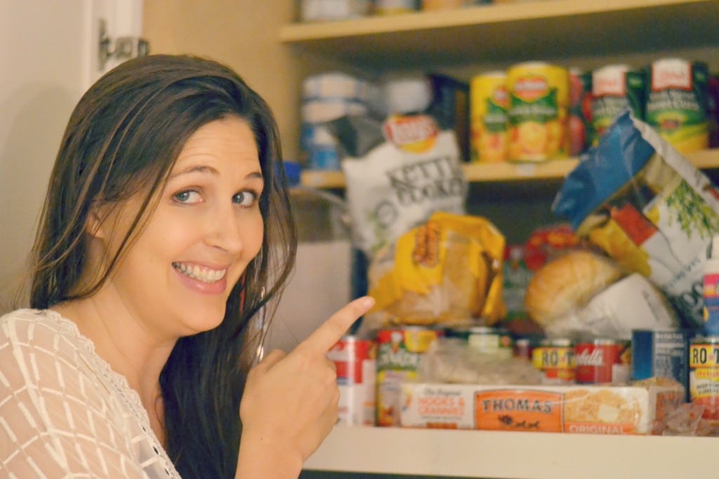 Use these tips to turn a messy pantry like this one into an organized one. 