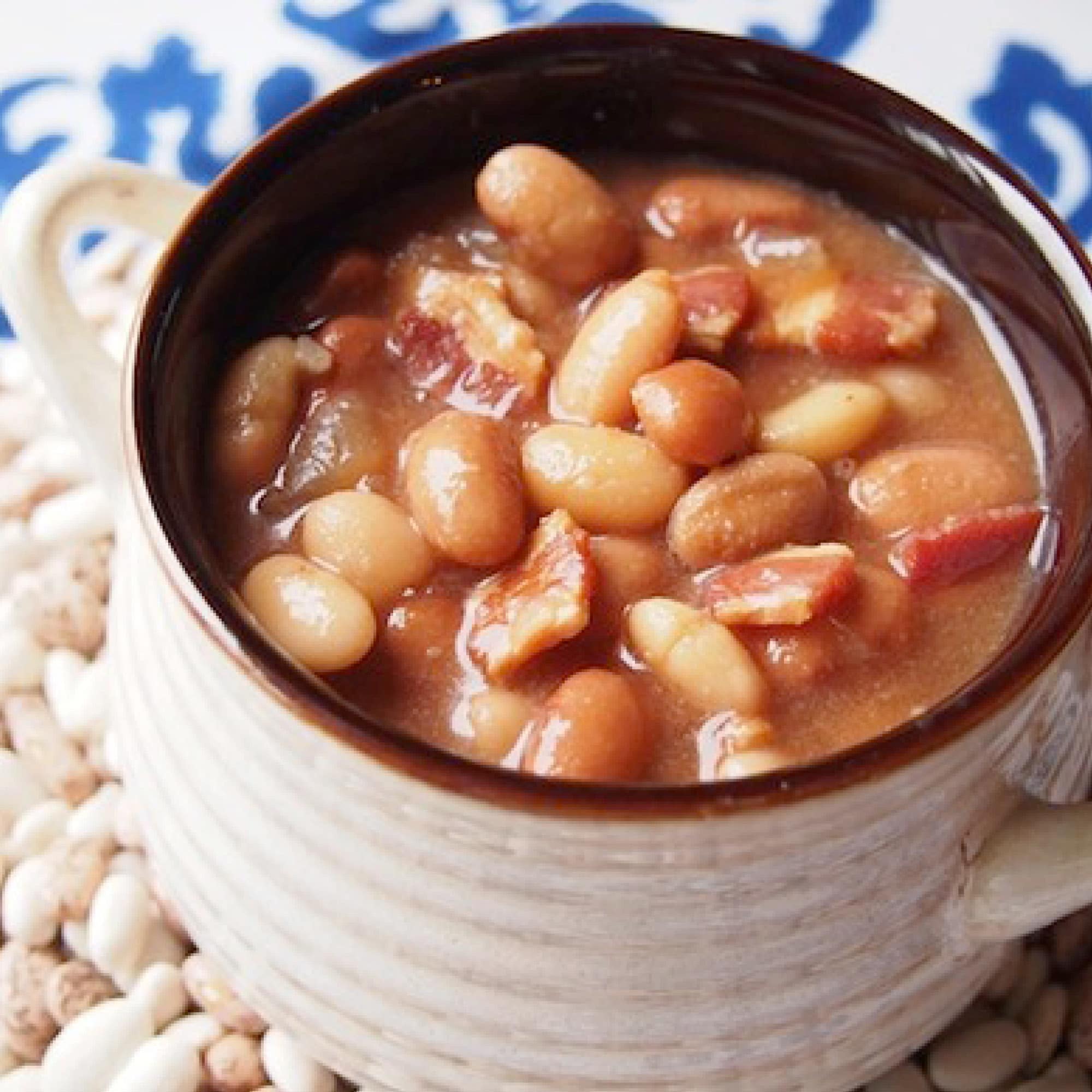 Slow Cooker Bacon & Beans Slow Cooker Recipe Crock Pot