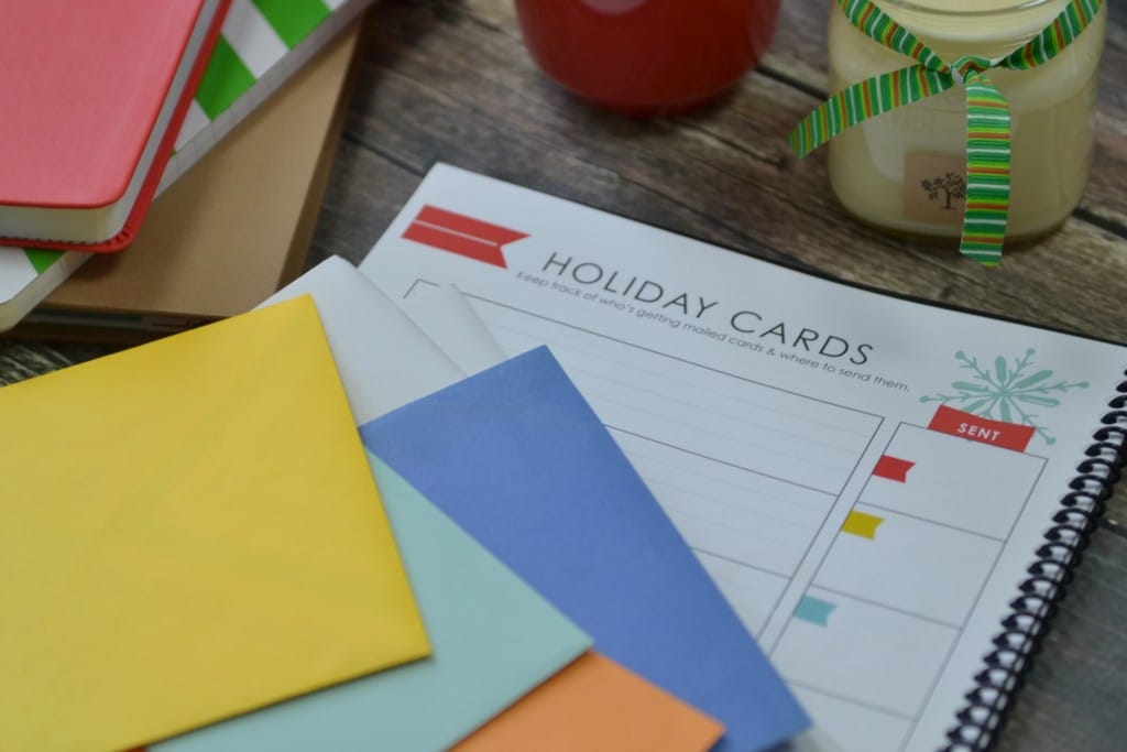 Don't stress over holiday cards, the LWSL holiday planner will keep you on track