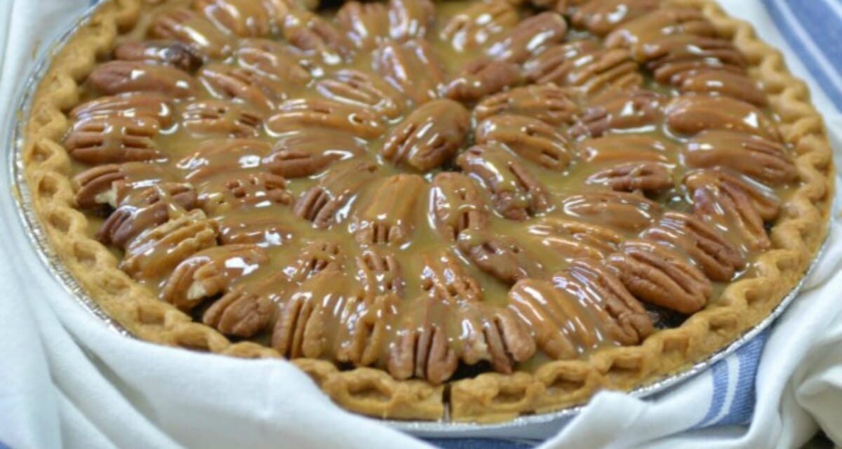 Salted Caramel Chocolate Pecan Pie