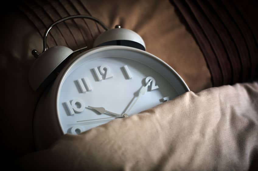 Stick to a schedule to improve your sleeping habits. 