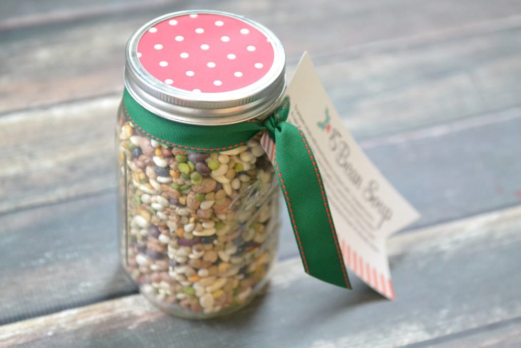 Easy DIY Bean Soup Mason Jar Gift 15 Bean Soup Jar Gift