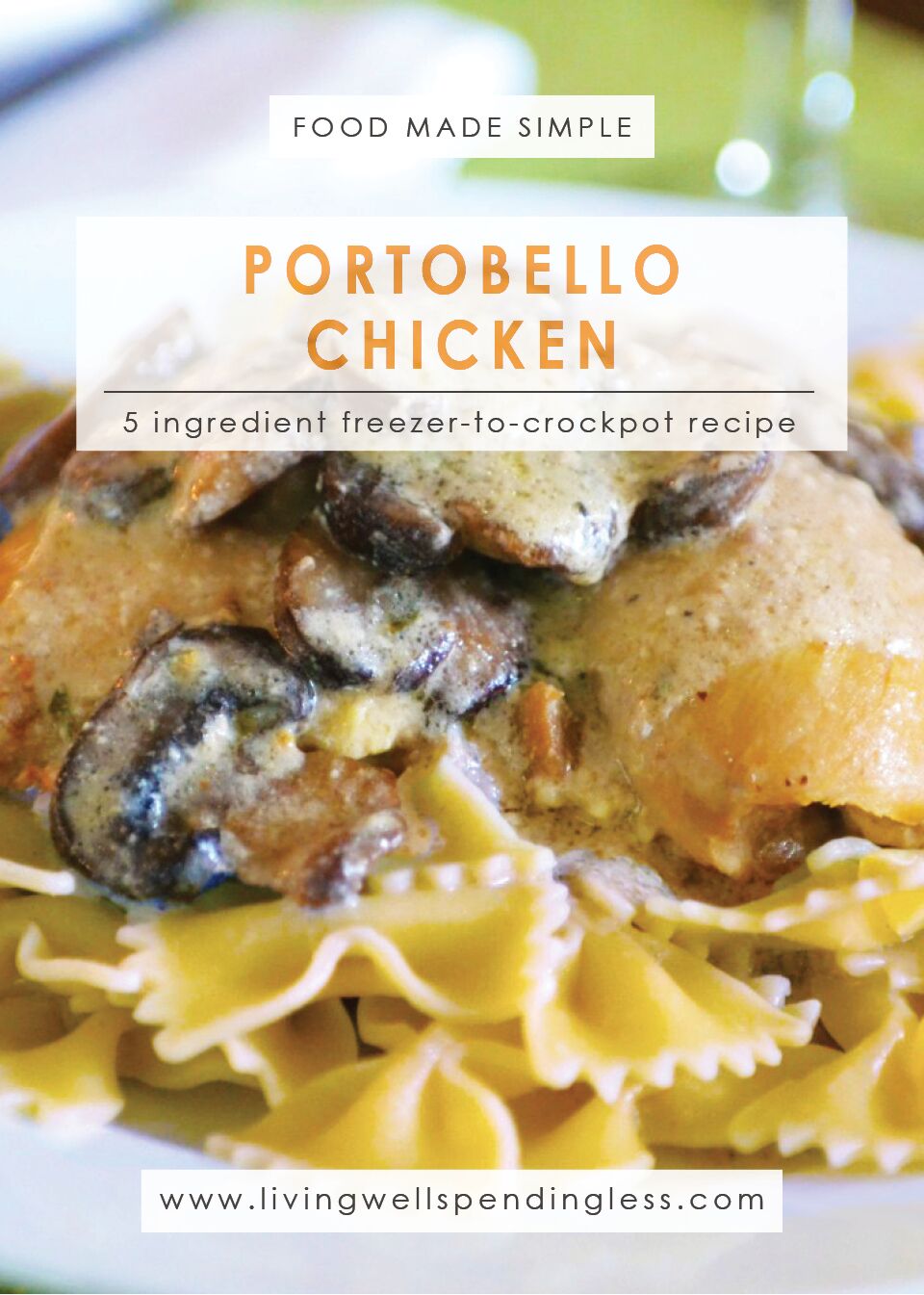 Portobello Chicken | 10 Meals in an Hour | Food Made Simple | Freezer Cooking | Freezer Meals | Main Course Meat | Chicken Recipes
