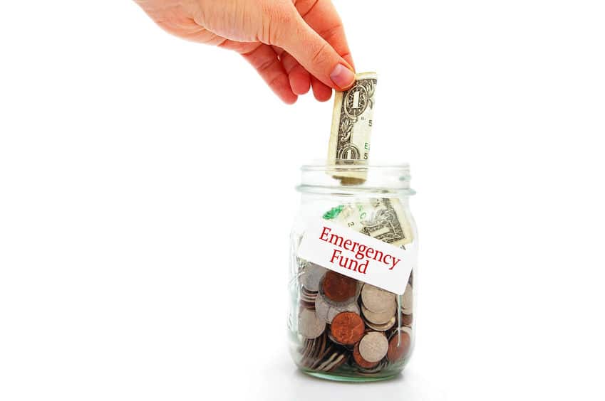 Build an emergency fund to improve your money saving skills. 