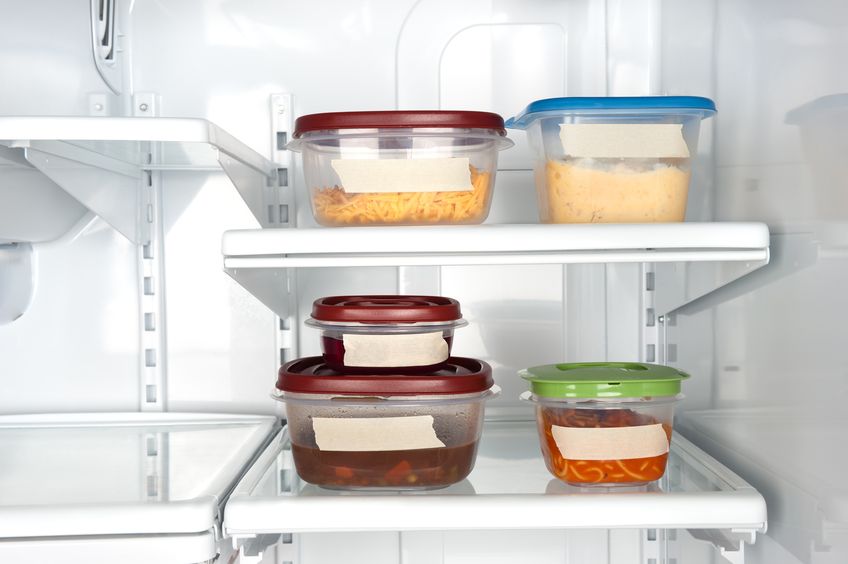 Use tape to label the containers in your refrigerator so you know exactly what you have on hand. 