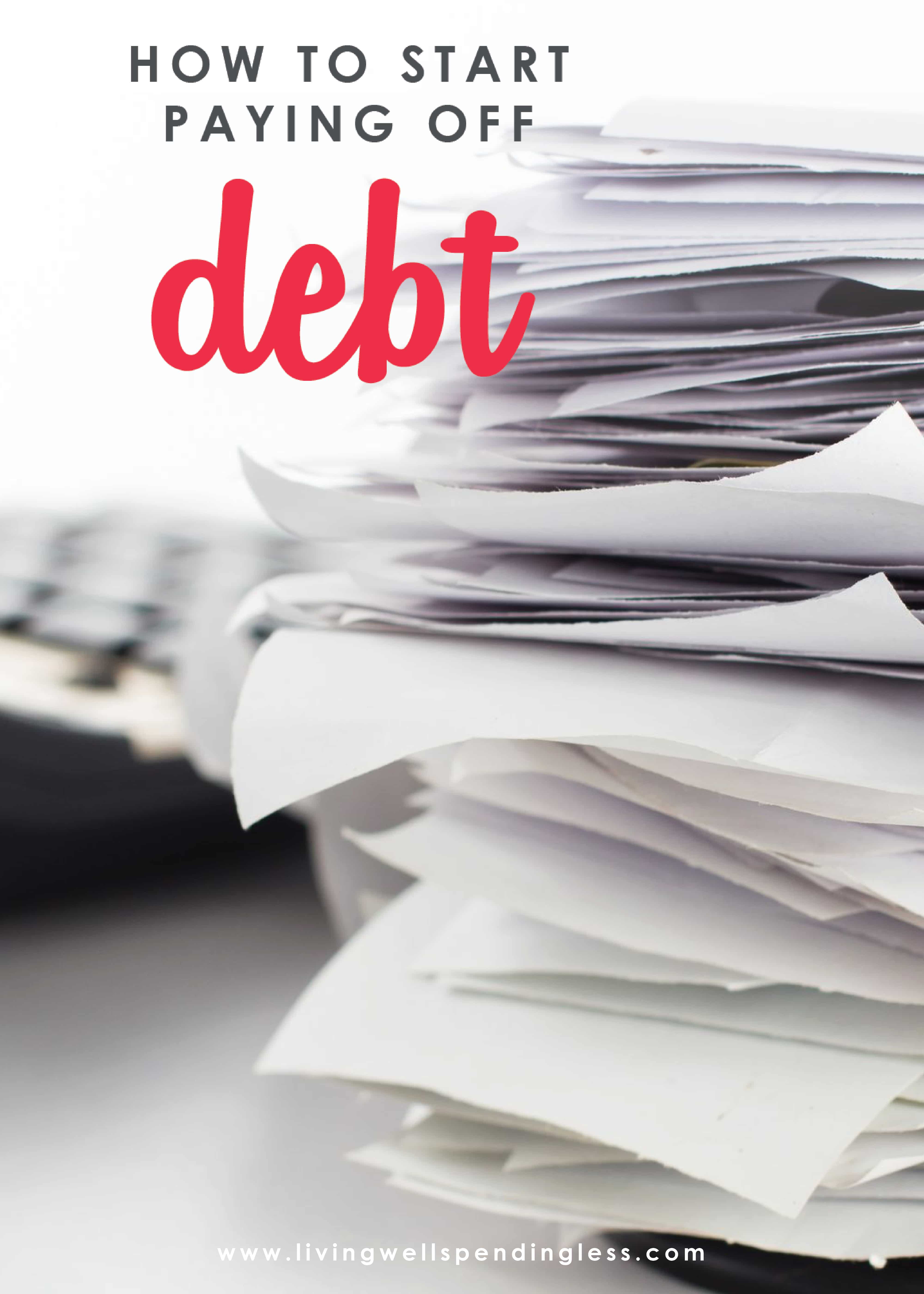Overwhelmed by debt? Seeing those bills pile up each month can be scary, especially when you don't have a plan to dig yourself out of the hole. If you're not sure where to even begin to get your financial life back on track, don't miss these practical tips for how to start paying off debt.