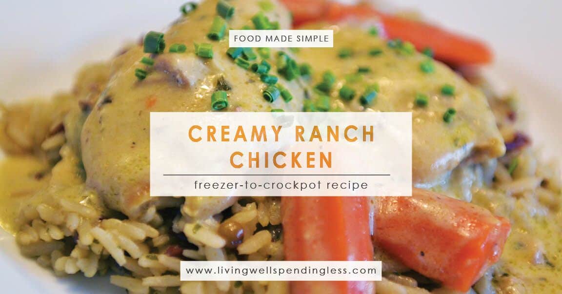 Crockpot Creamy Ranch Chicken Living Well Spending Less® Crockpot Creamy Ranch Chicken Living Well Spending Less®