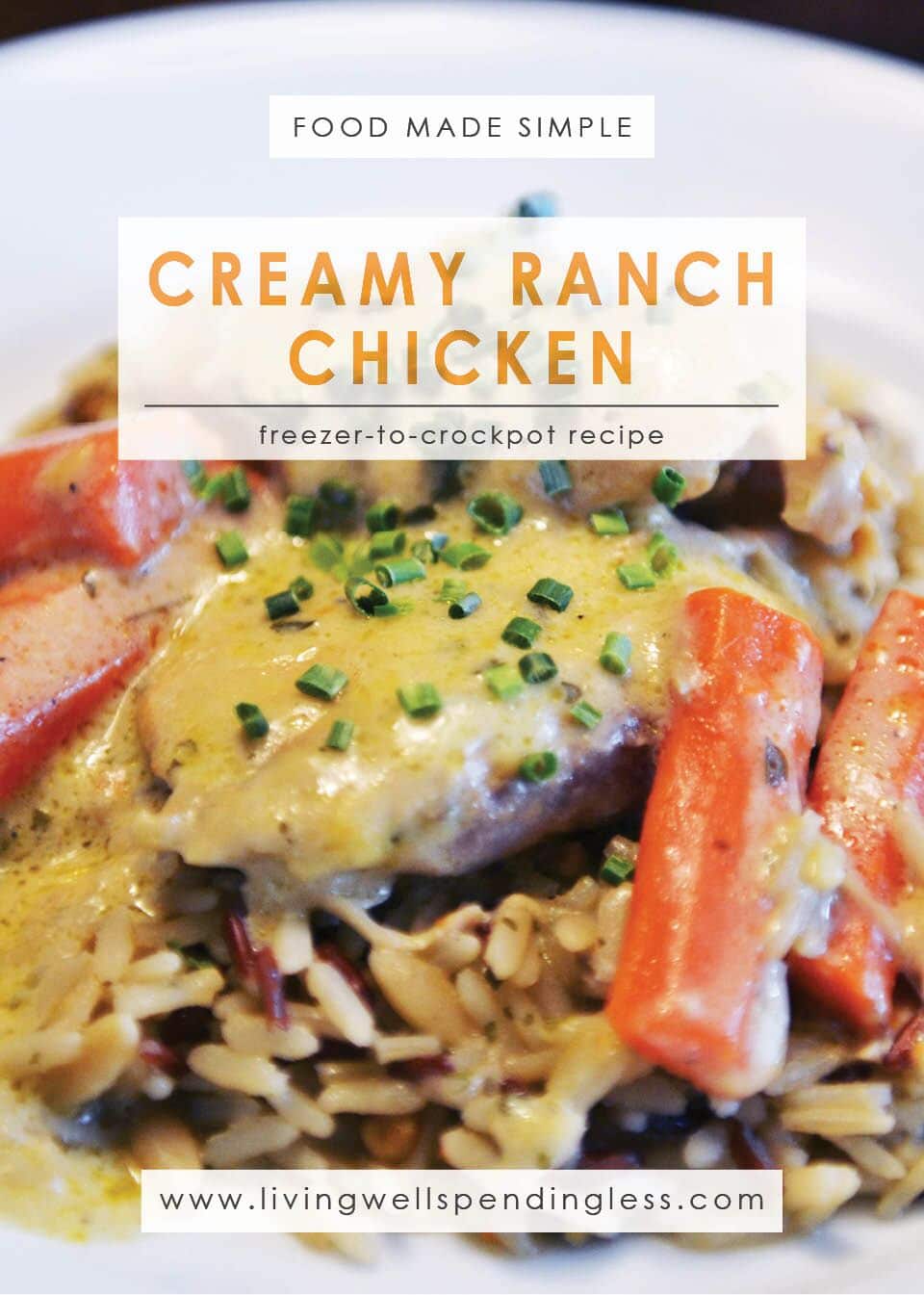 Creamy Ranch Chicken | Food Made Simple | Freezer Cooking | Freezer Meals | Main Course Meat | Chicken Recipes