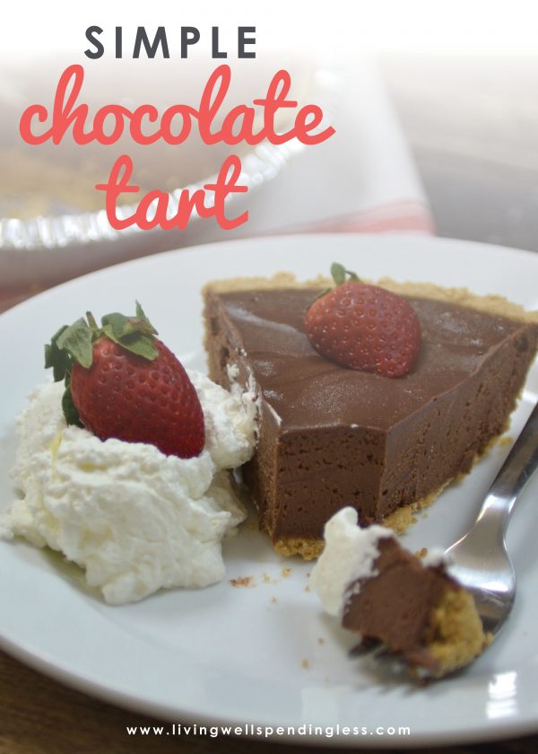 With just four basic ingredients, this ridiculously easy, decadently rich, (and breathtakingly delicious) Simple Chocolate Tart comes together in minutes. It has already become our go-to dessert for every gathering, and after just one bite I'm pretty sure you'll see why!