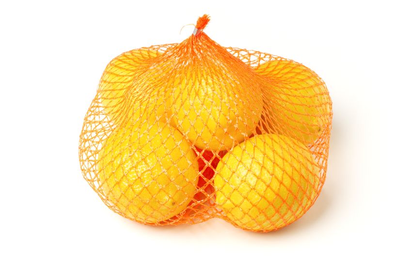 Breathable mesh bags keep produce like these oranges fresh and delicious looking.