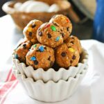 No Bake M&M Cookie Balls | Easy No-Bake Recipe | Easy Peanut Butter M&M Truffless | NO-BAKE M&M COOKIE BITES