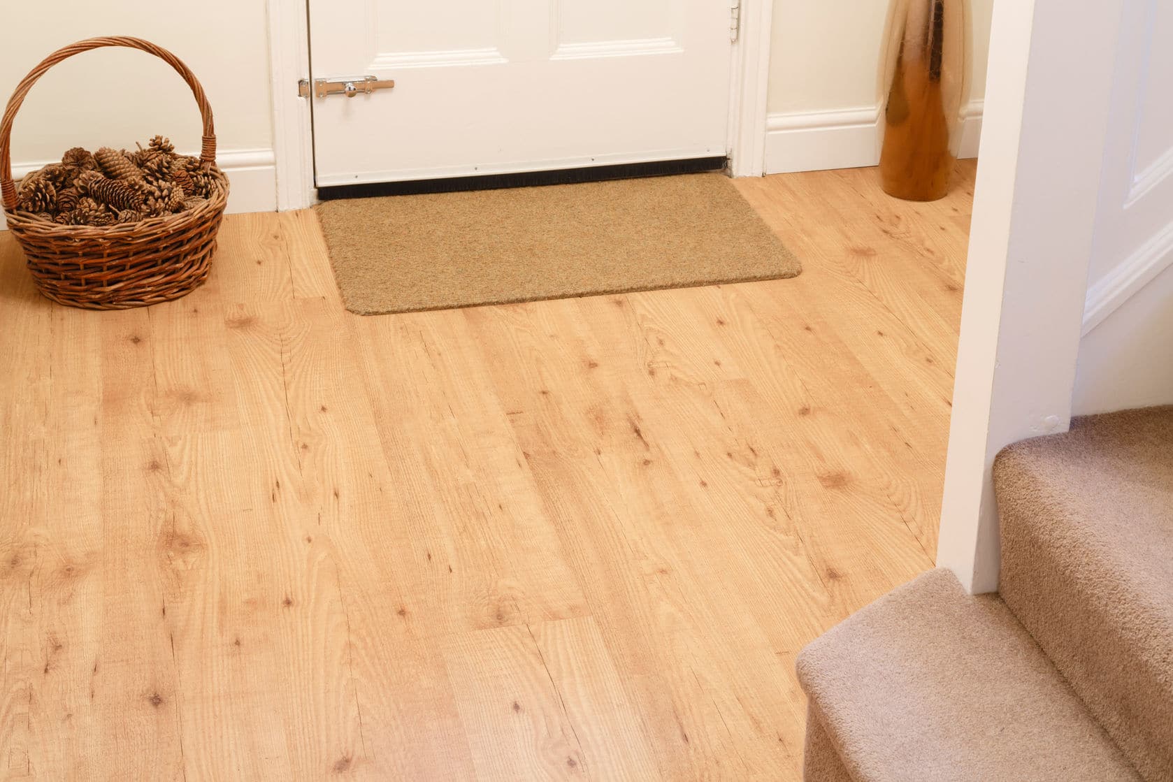 Organize your home with a special space to put stuff that needs to be put away. 