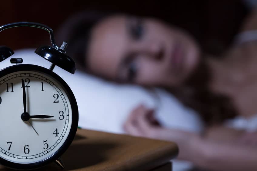 Stress can cause trouble sleeping. 