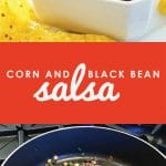 Craving a little Tex Mex flavor with no time to cook? This delicious Corn & Black Bean salsa comes together in just minutes using just five easy ingredients! Perfect for potlucks, after-school snacks, or maybe just because! Yum!!