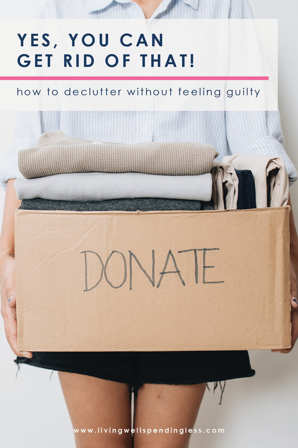 Ever struggle with feeling guilty about getting rid of stuff? You are not alone! Stuff guilt is one of the biggest obstacles to living clutter free. Don't miss these tips on how to get rid of stuff guilt, and clear the clutter for good! #decluttering #mariekondo #tidyingup #unstuffed #cleaning #declutter #hometips #cleaningtips