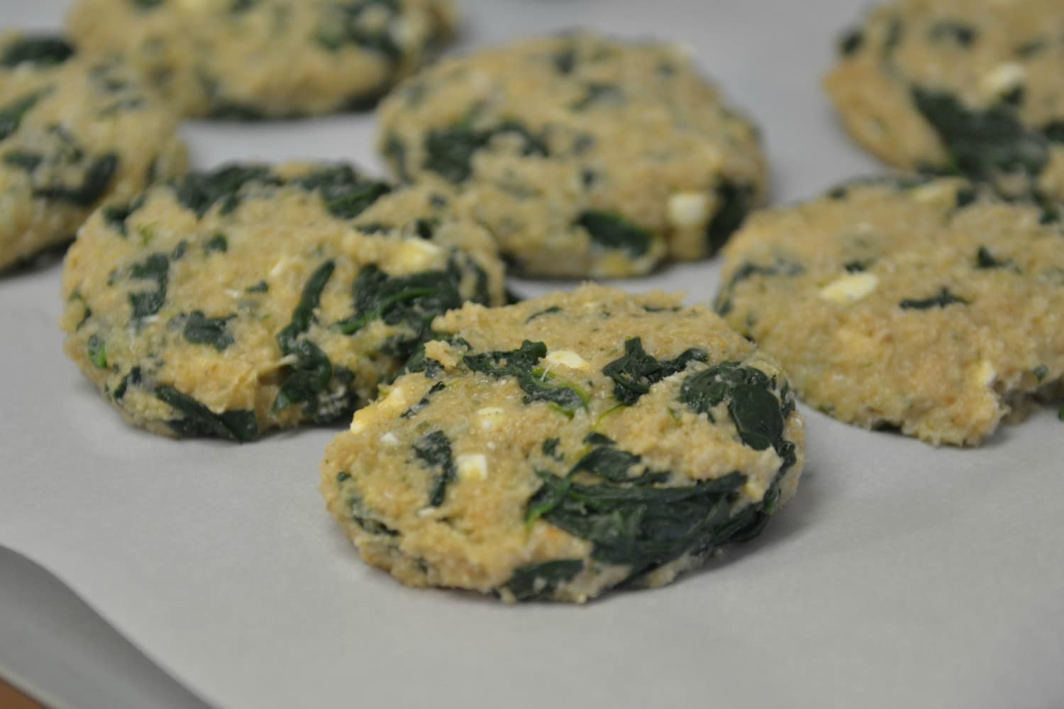 Form the turkey mixture into patties on parchment. 