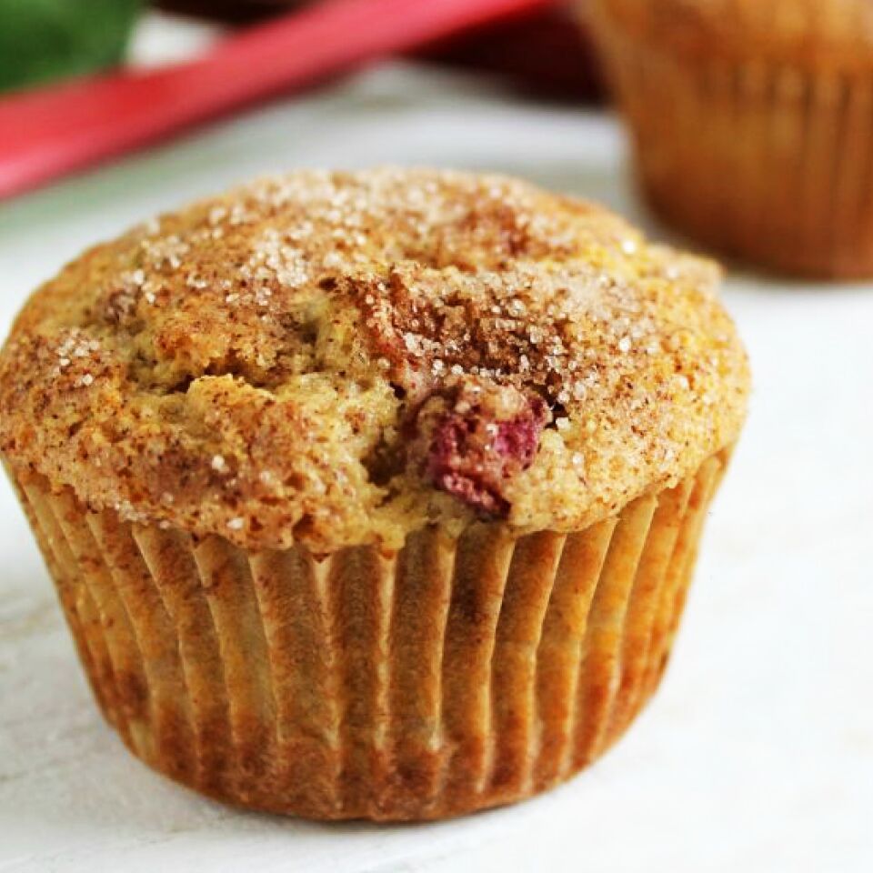 Easy GlutenFree Rhubarb Muffins Living Well Spending Less®