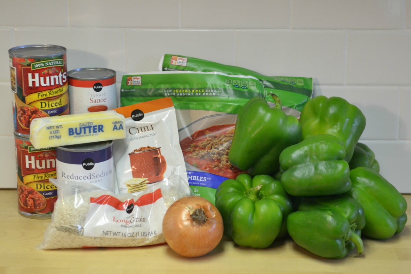 Slow Cooker Stuffed Peppers ingredients