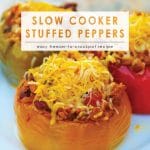 Slow Cooker Stuffed Peppers | 10 Meals in an Hour | Freezer Cooking | Meatless Meals