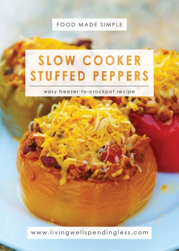 Slow Cooker Stuffed Peppers | Living Well Spending Less®