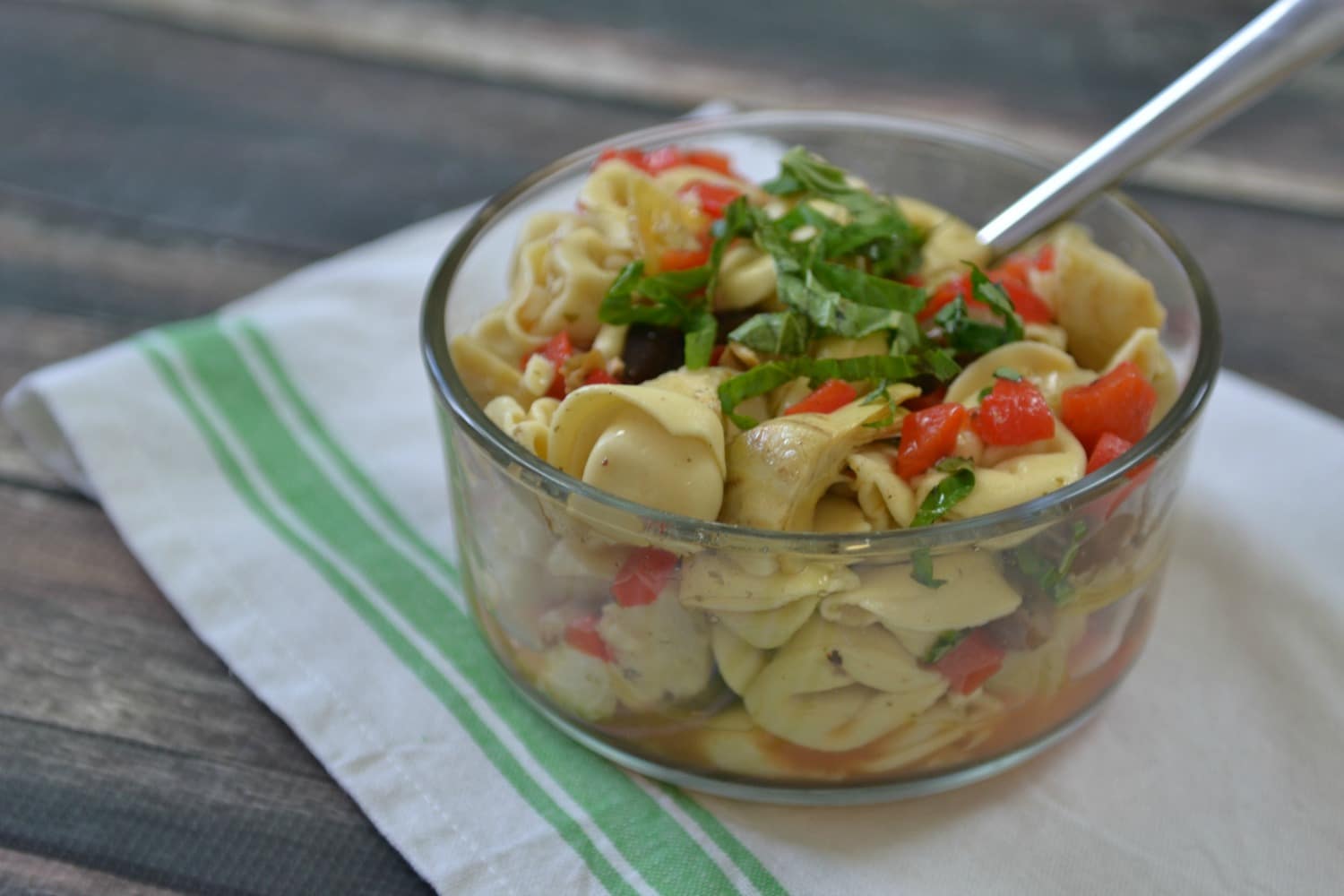 This tortellini salad is the perfect summer salad. 